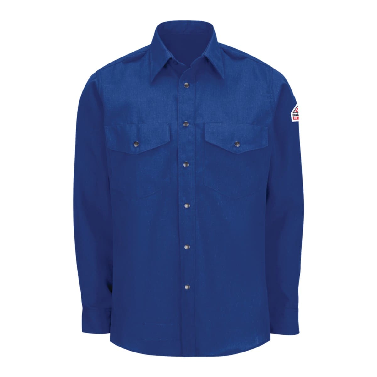 Bulwark Lightweight Nomex FR Snap-Front Shirt in Royal Blue